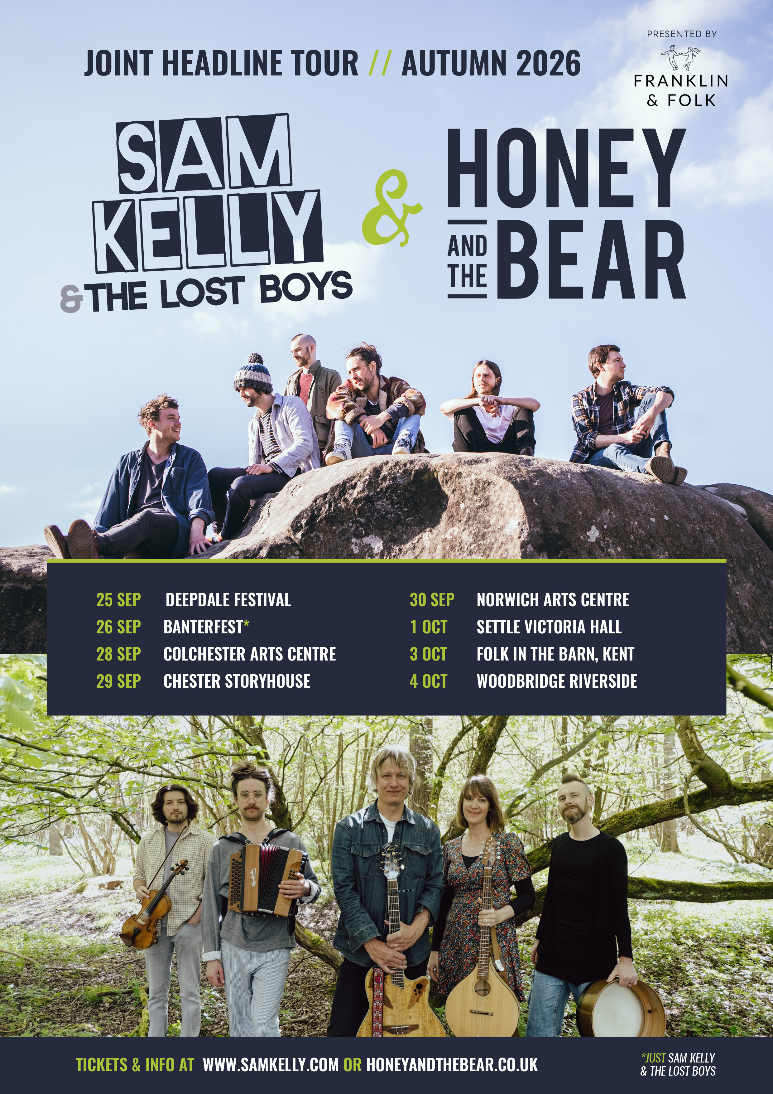 Full band tour announced for autumn 2026!